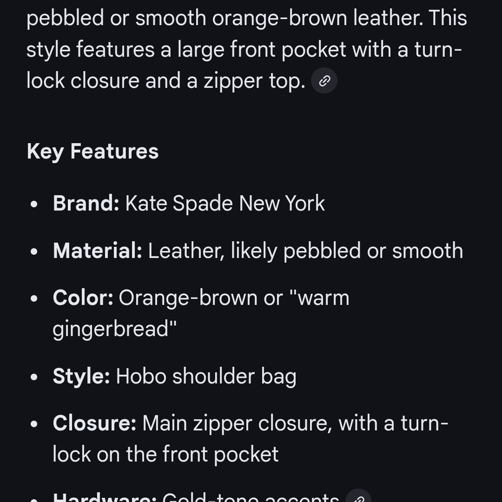 Kate Spade Orange-Brown Leather Shoulder Bag